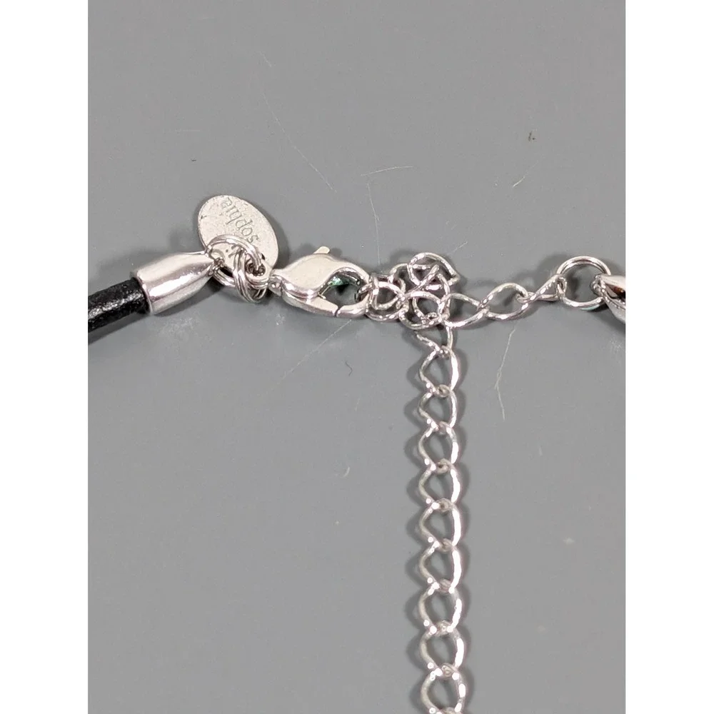 Lia Sophia De Orse Necklace Abalone Shell Teardrop Pendant 19